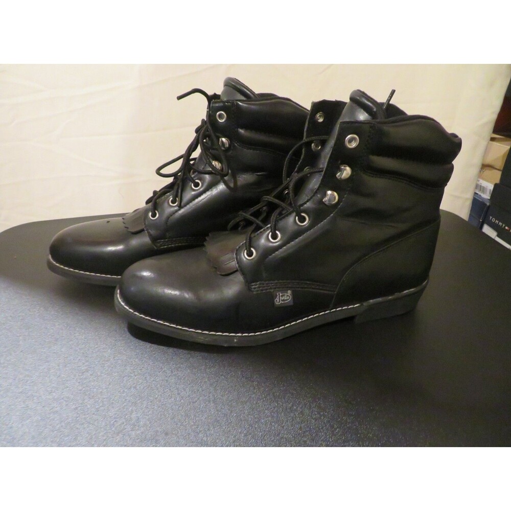 NWT Womens Black Justin Boots, 9.5